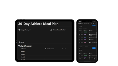 FREE 30-Day Athlete Meal Plan